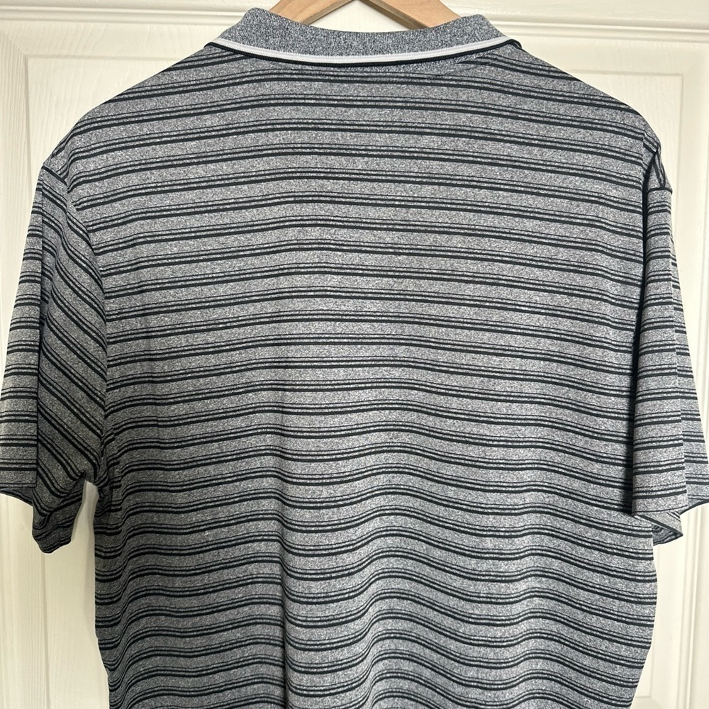 Nike Dri Fit San Francisco Giants MLB 20 at 24 Polo Shirt Mens Large Gray Stripe - Picture 7 of 8